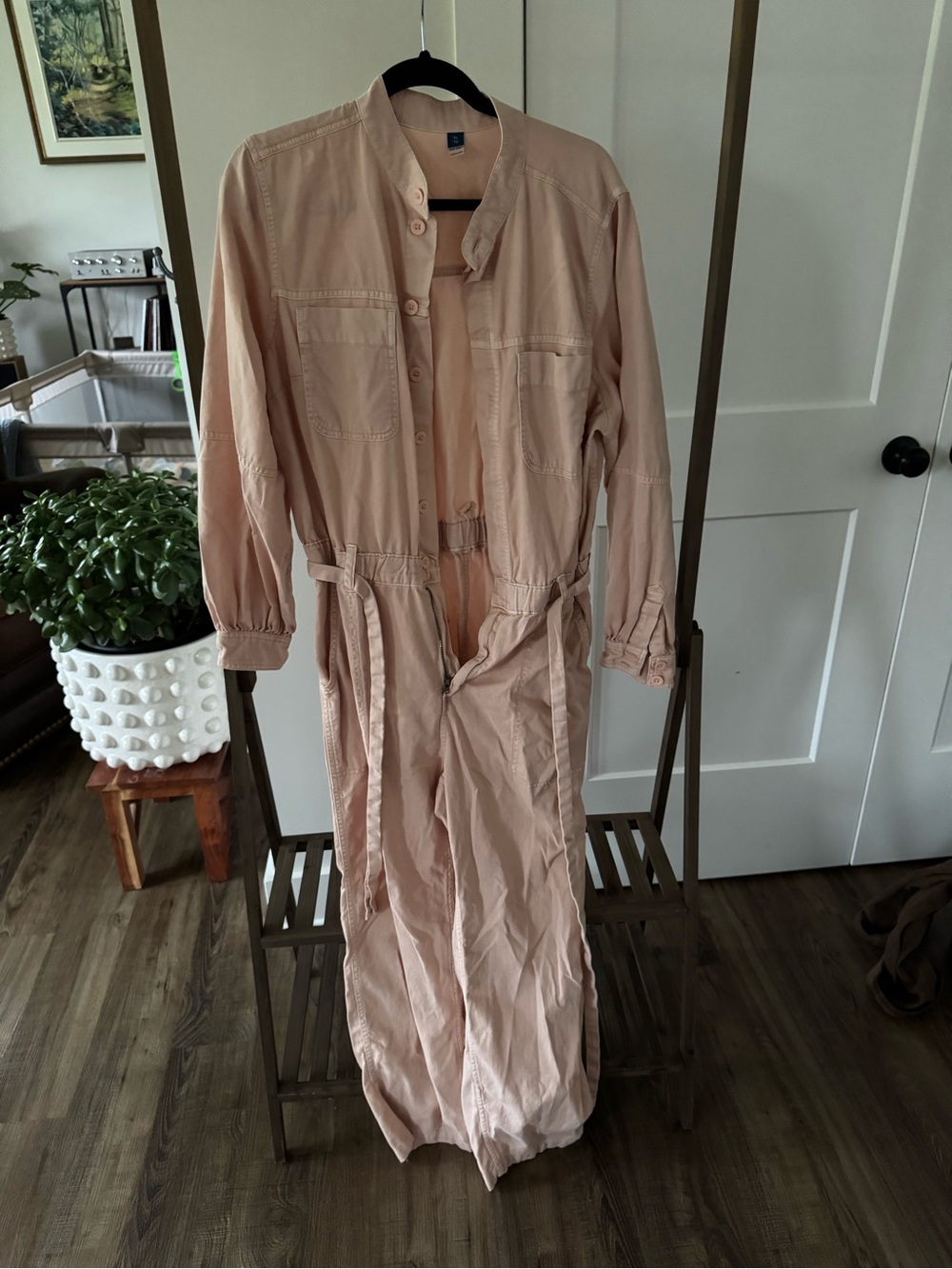 Old Navy Blush Utility Jumpsuit